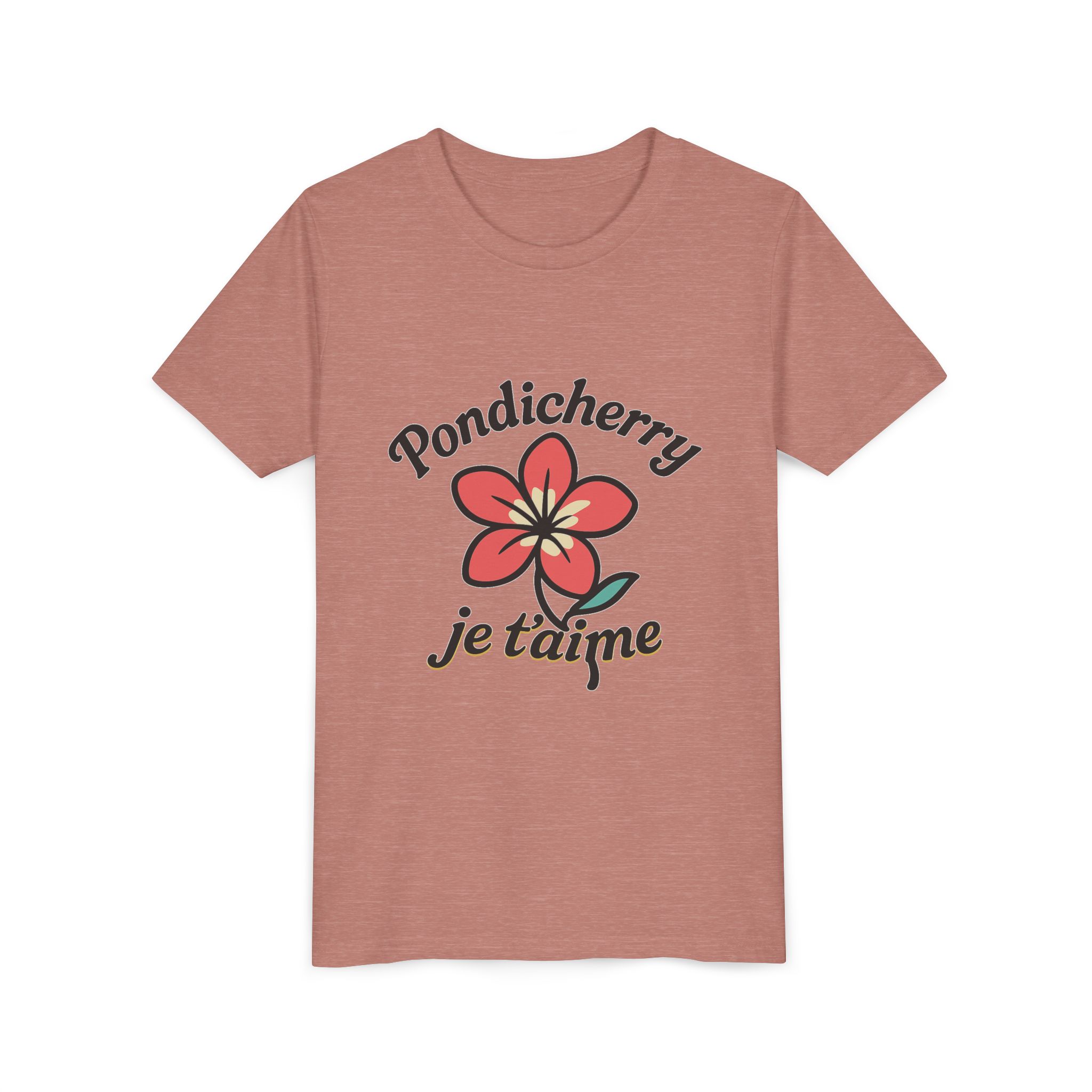 Pondicherry Je t’aime – Youth Short Sleeve Tee - Image 16