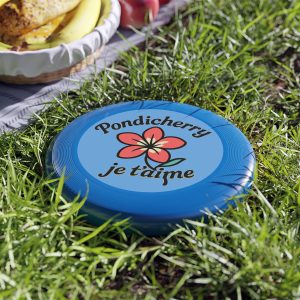 Pondicherry Beach Frisbee – Fun Outdoor Game, “Pondicherry Je t’aime” Edition, Perfect for Family, Friends & Picnic Days