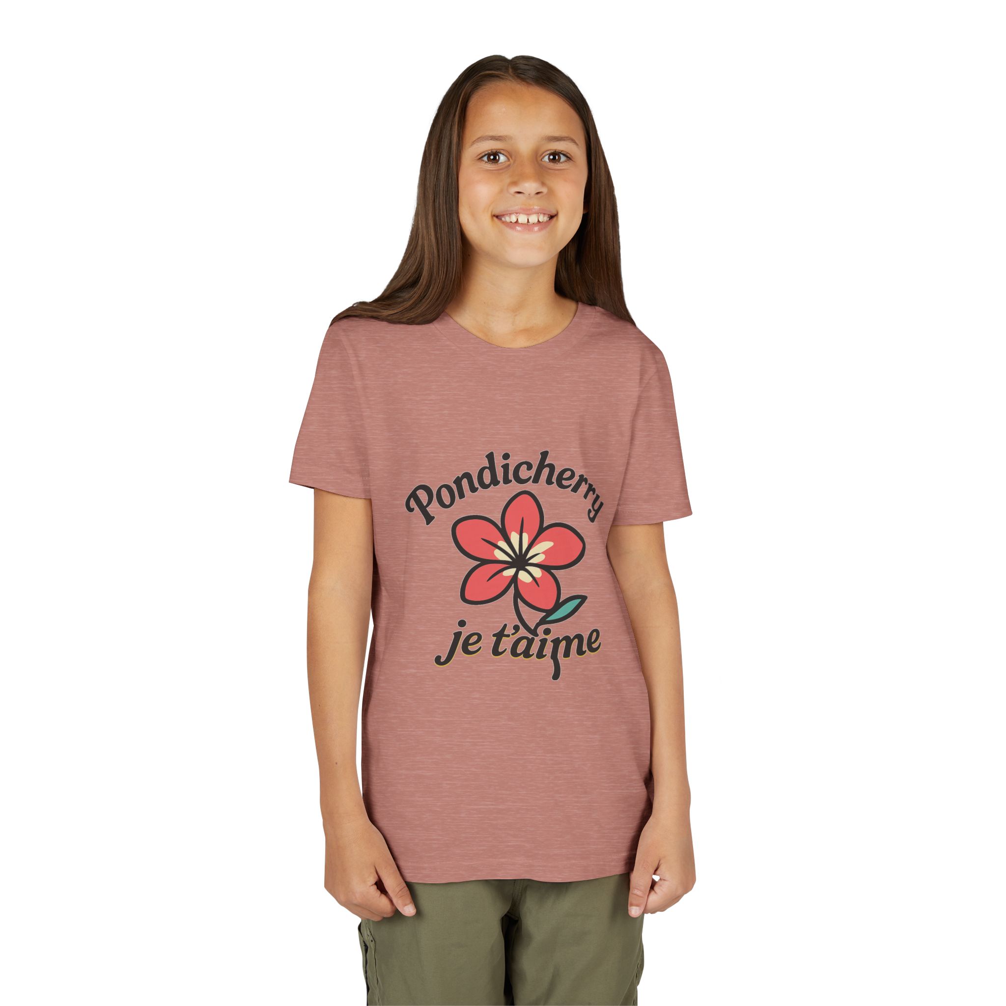 Pondicherry Je t’aime – Youth Short Sleeve Tee - Image 17