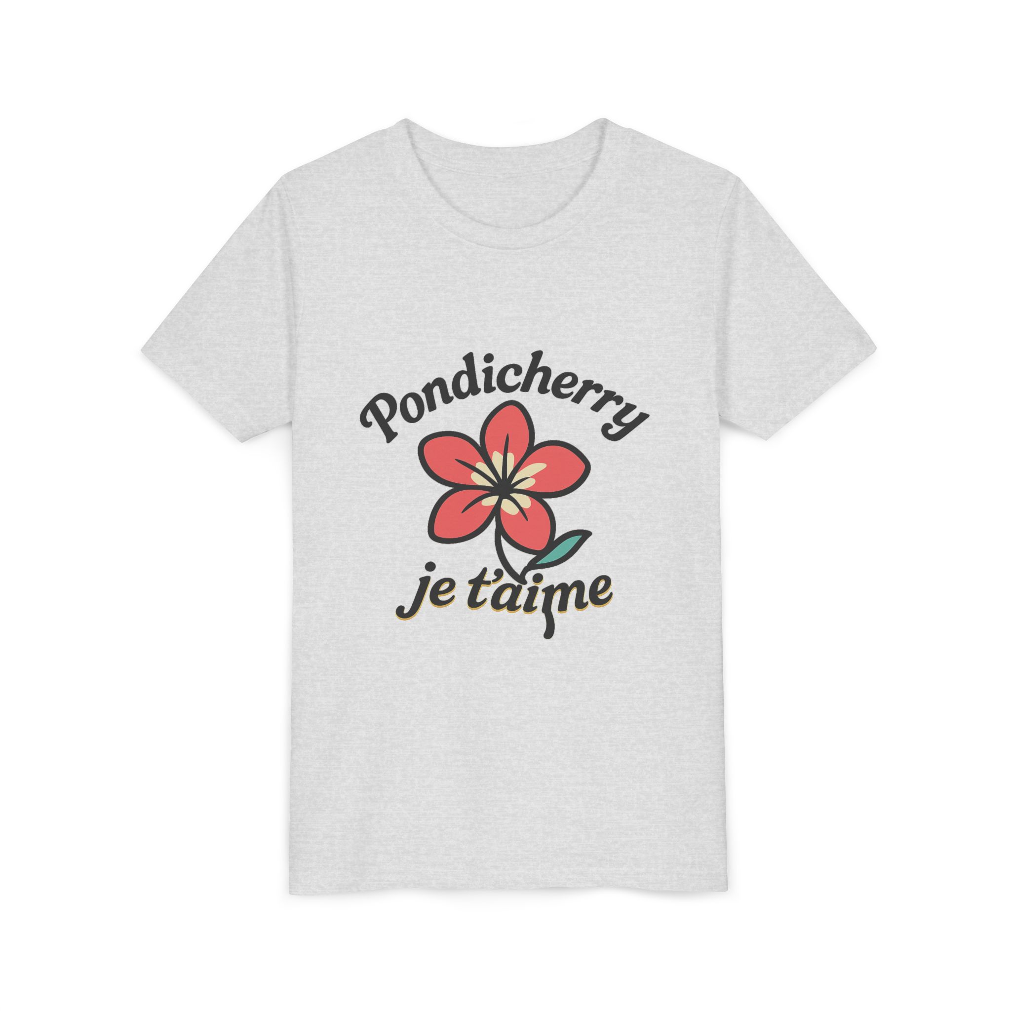 Pondicherry Je t’aime – Youth Short Sleeve Tee - Image 12