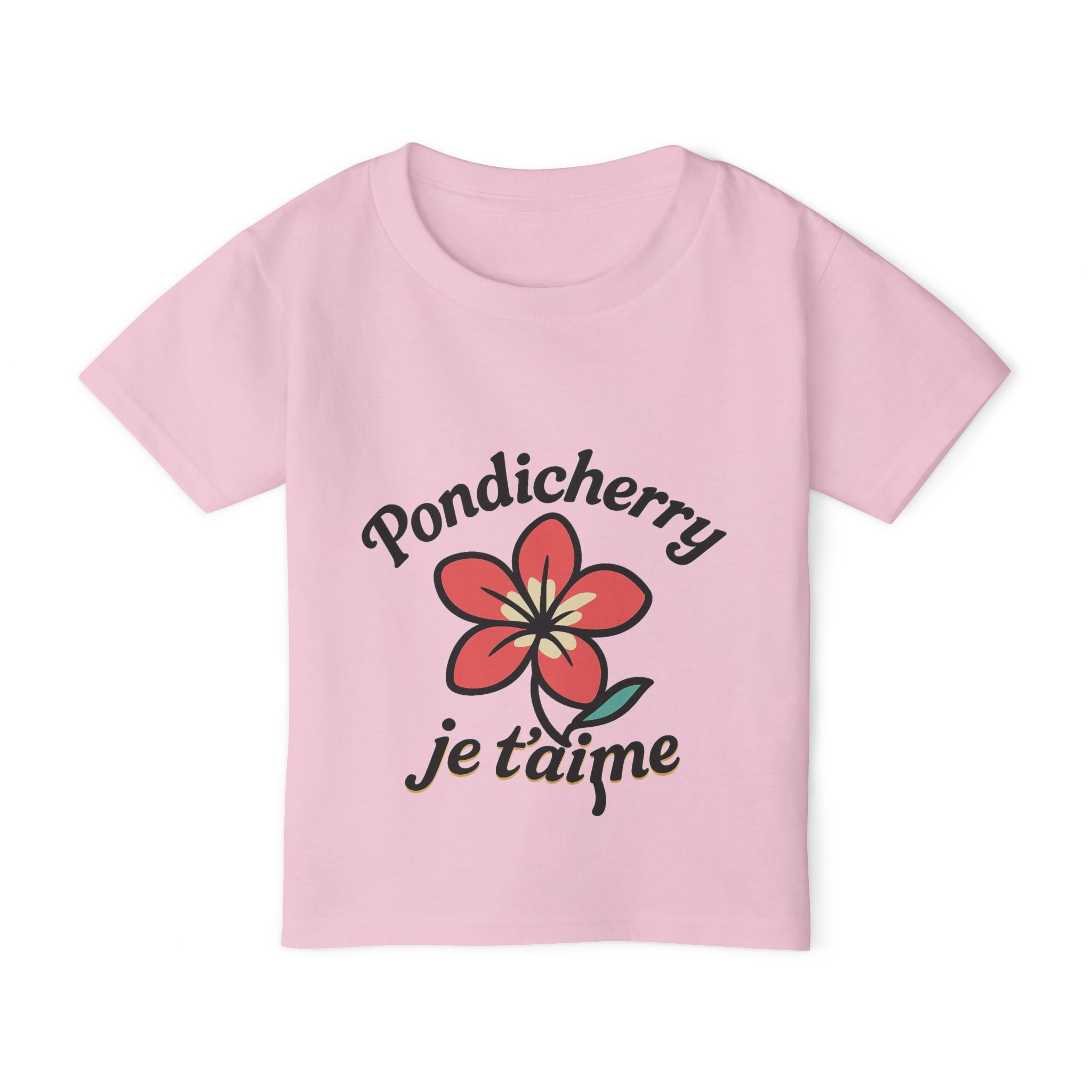 Pondicherry “Je t’aime” – Toddler Heavy Cotton Tee - Image 13