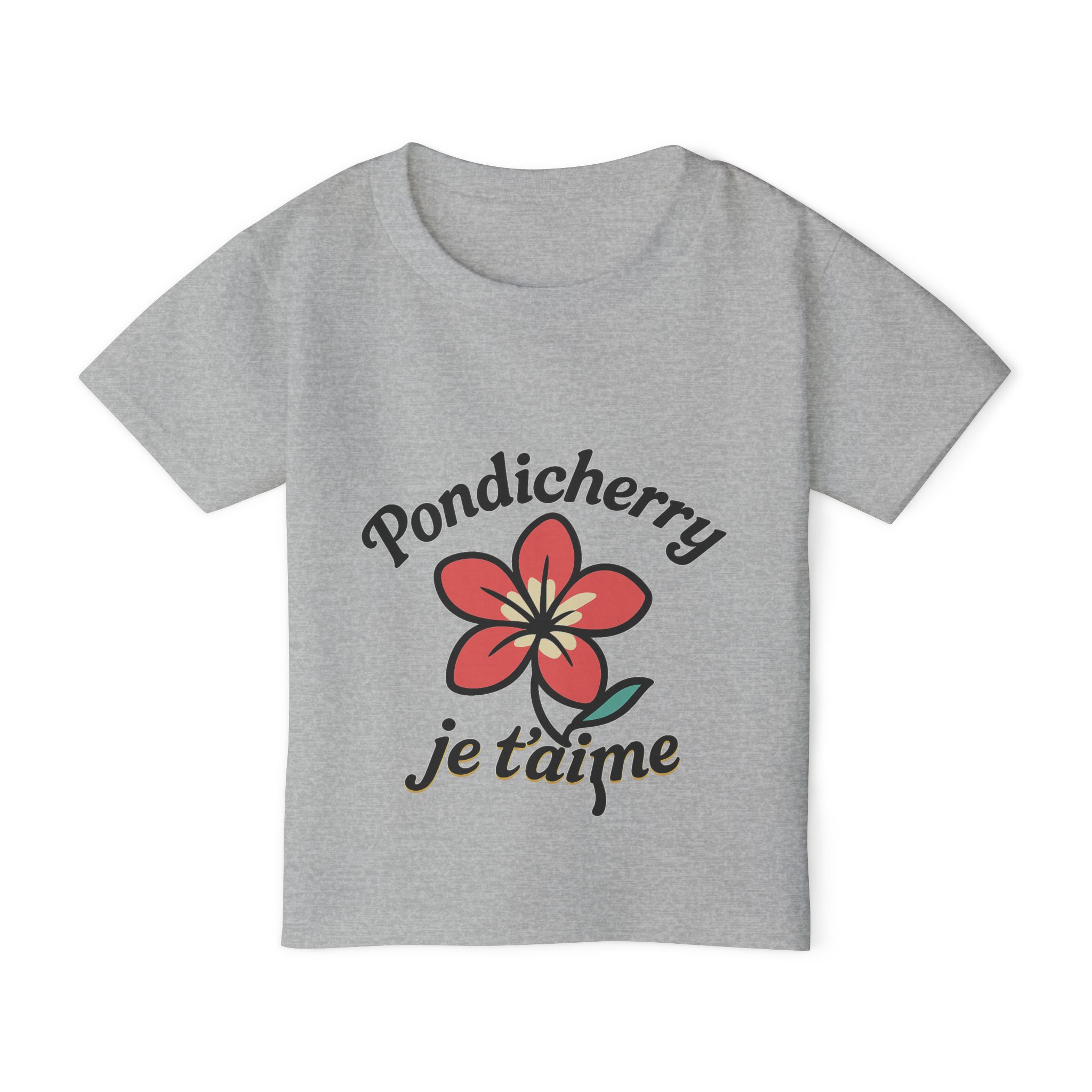 Pondicherry “Je t’aime” – Toddler Heavy Cotton Tee - Image 9