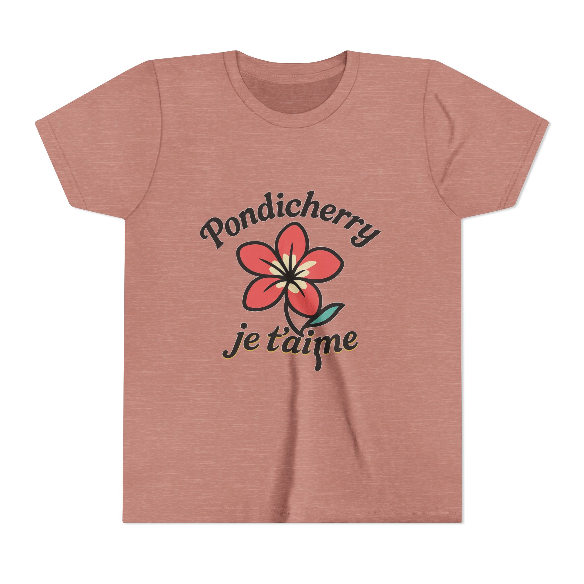 Pondicherry Je t’aime – Youth Short Sleeve Tee - Image 14