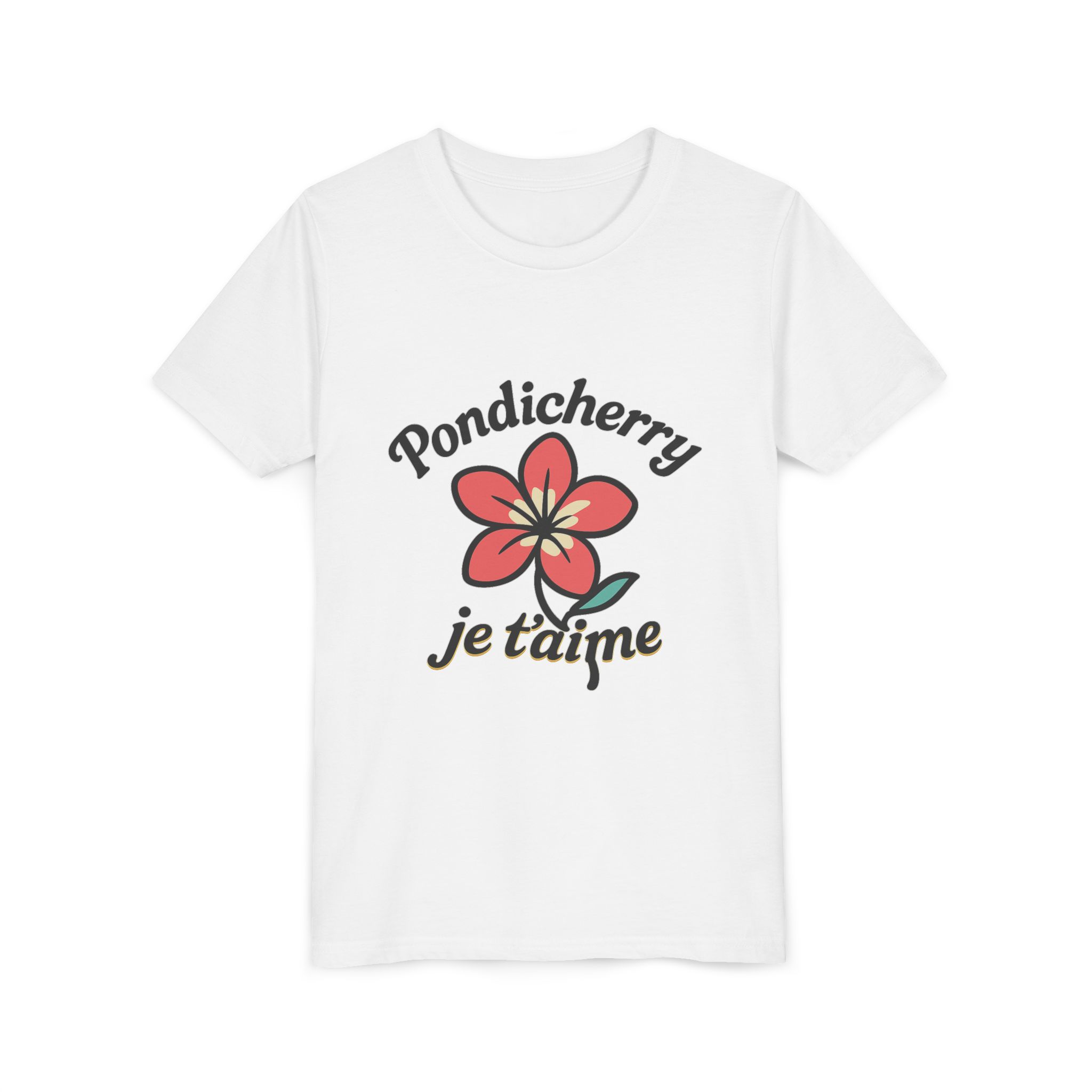 Pondicherry Je t’aime – Youth Short Sleeve Tee - Image 7