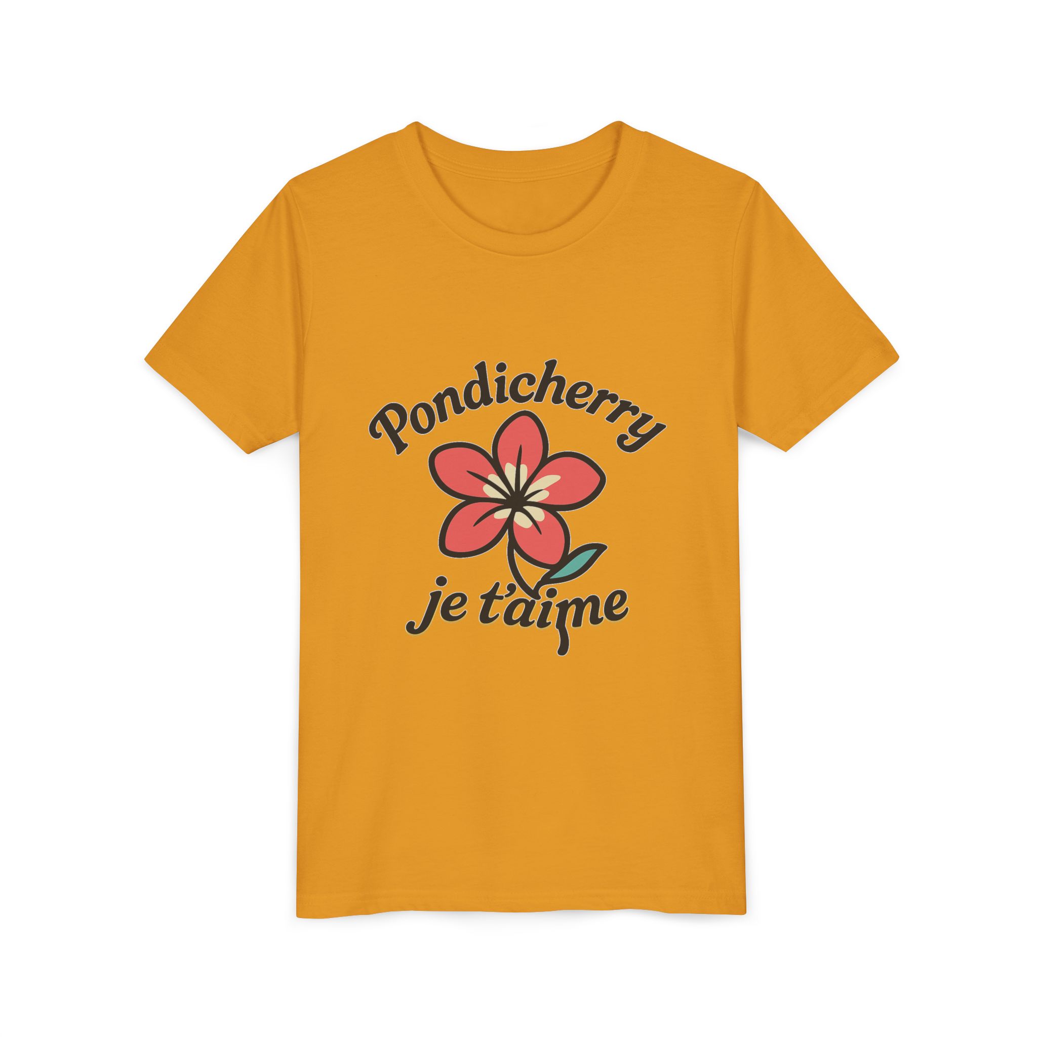 Pondicherry Je t’aime – Youth Short Sleeve Tee - Image 4