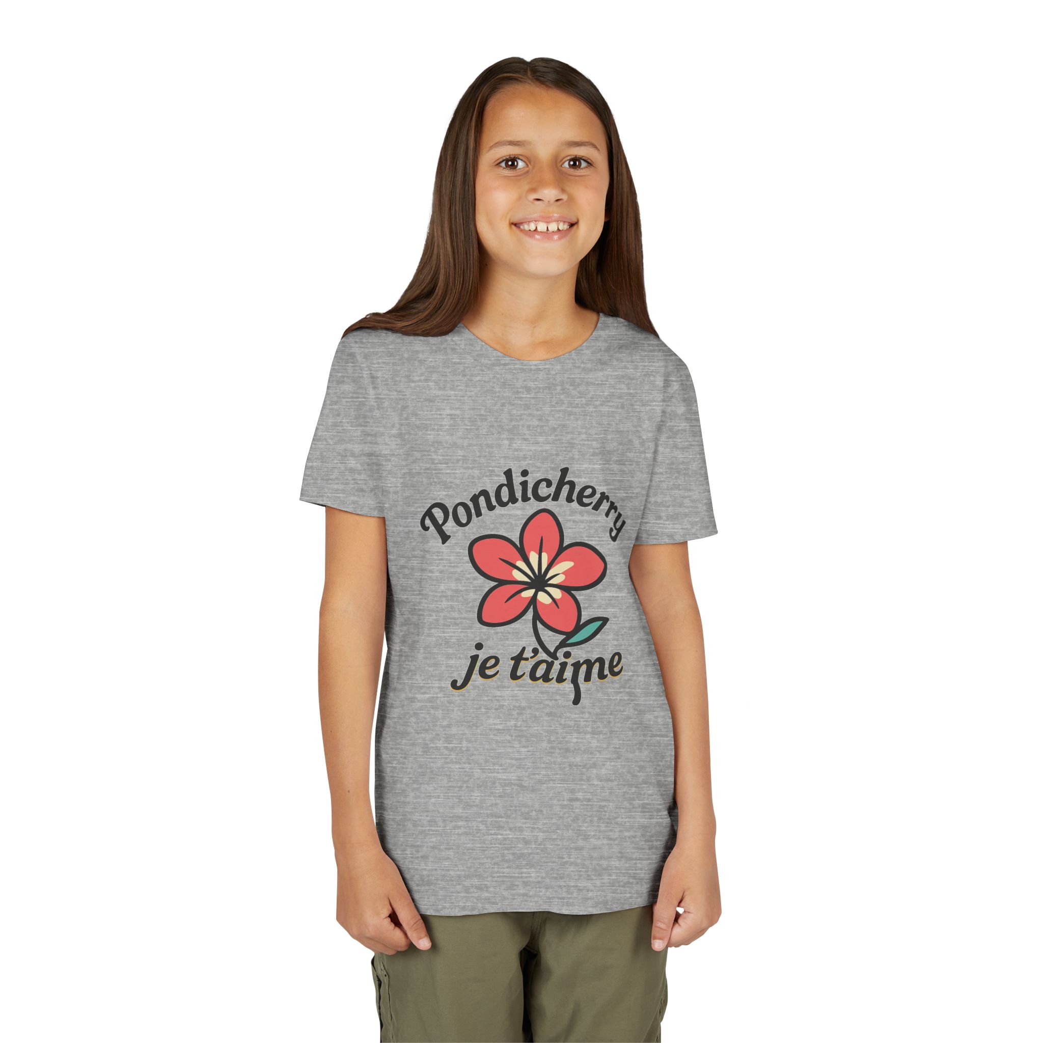 Pondicherry Je t’aime – Youth Short Sleeve Tee - Image 21