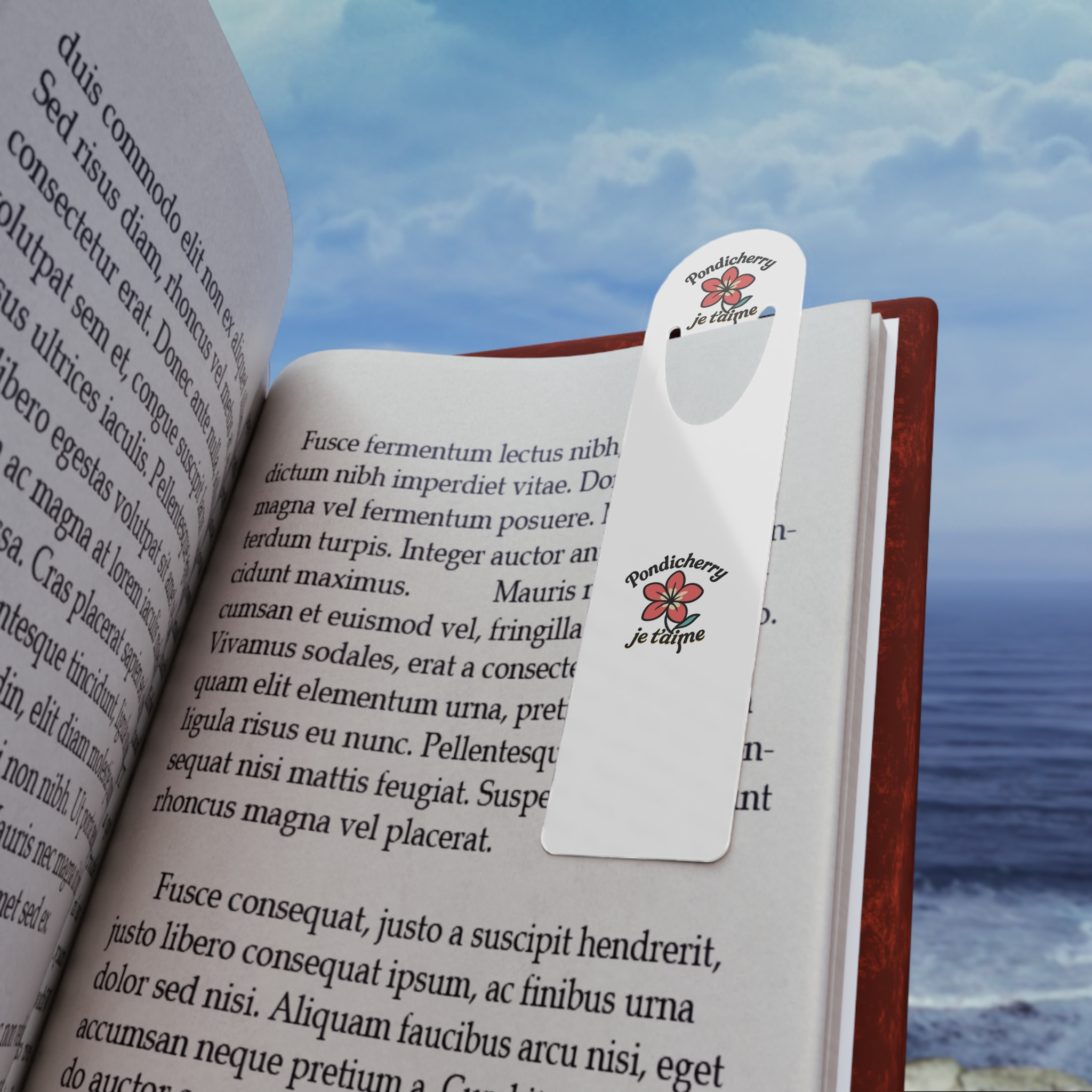 Pondicherry Je t’aime – Frangipani Bookmark - Image 4