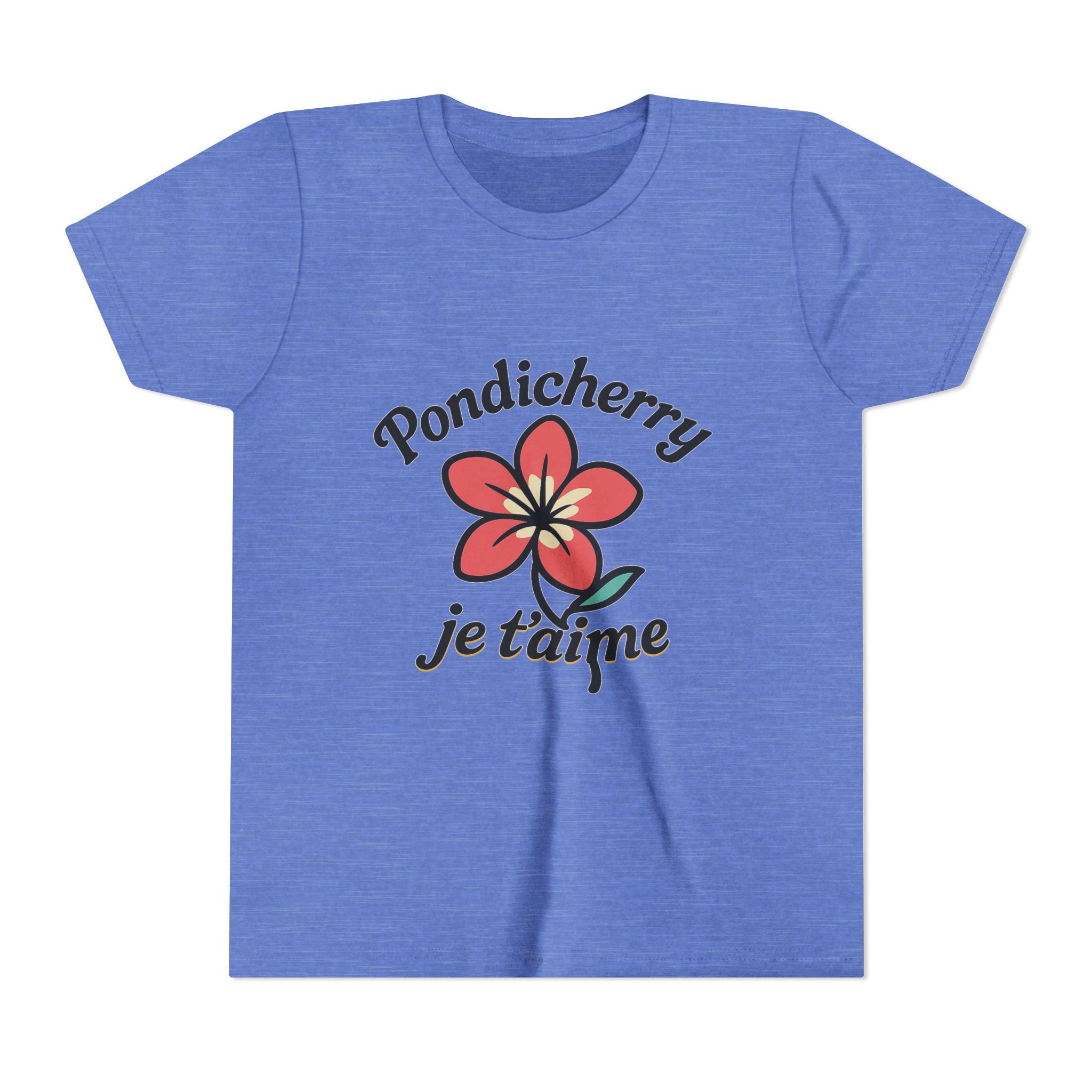 Pondicherry Je t’aime – Youth Short Sleeve Tee - Image 22
