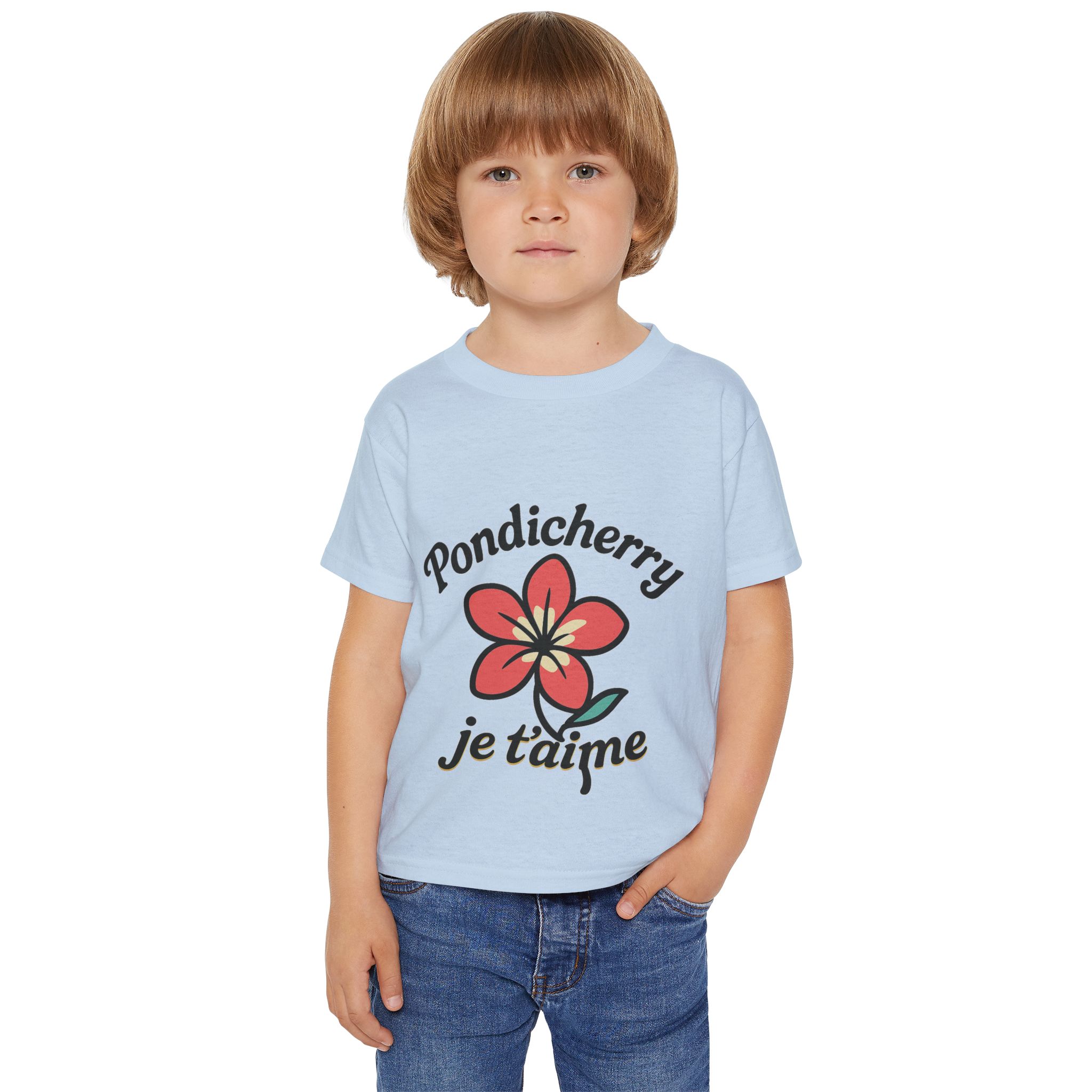 Pondicherry “Je t’aime” – Toddler Heavy Cotton Tee