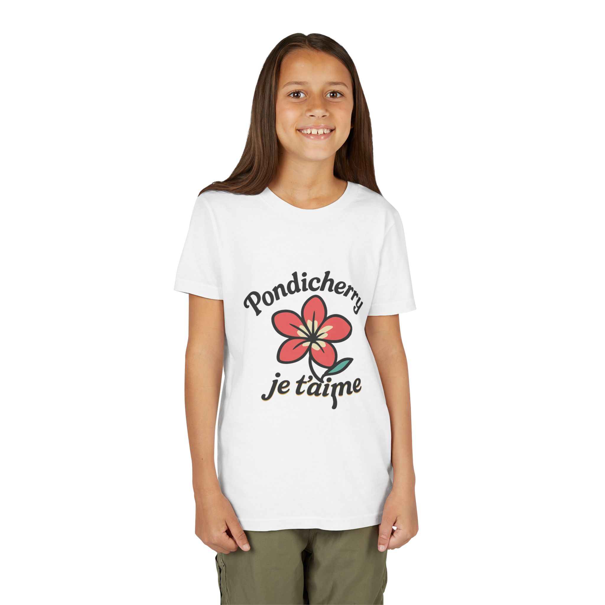 Pondicherry Je t’aime – Youth Short Sleeve Tee - Image 9