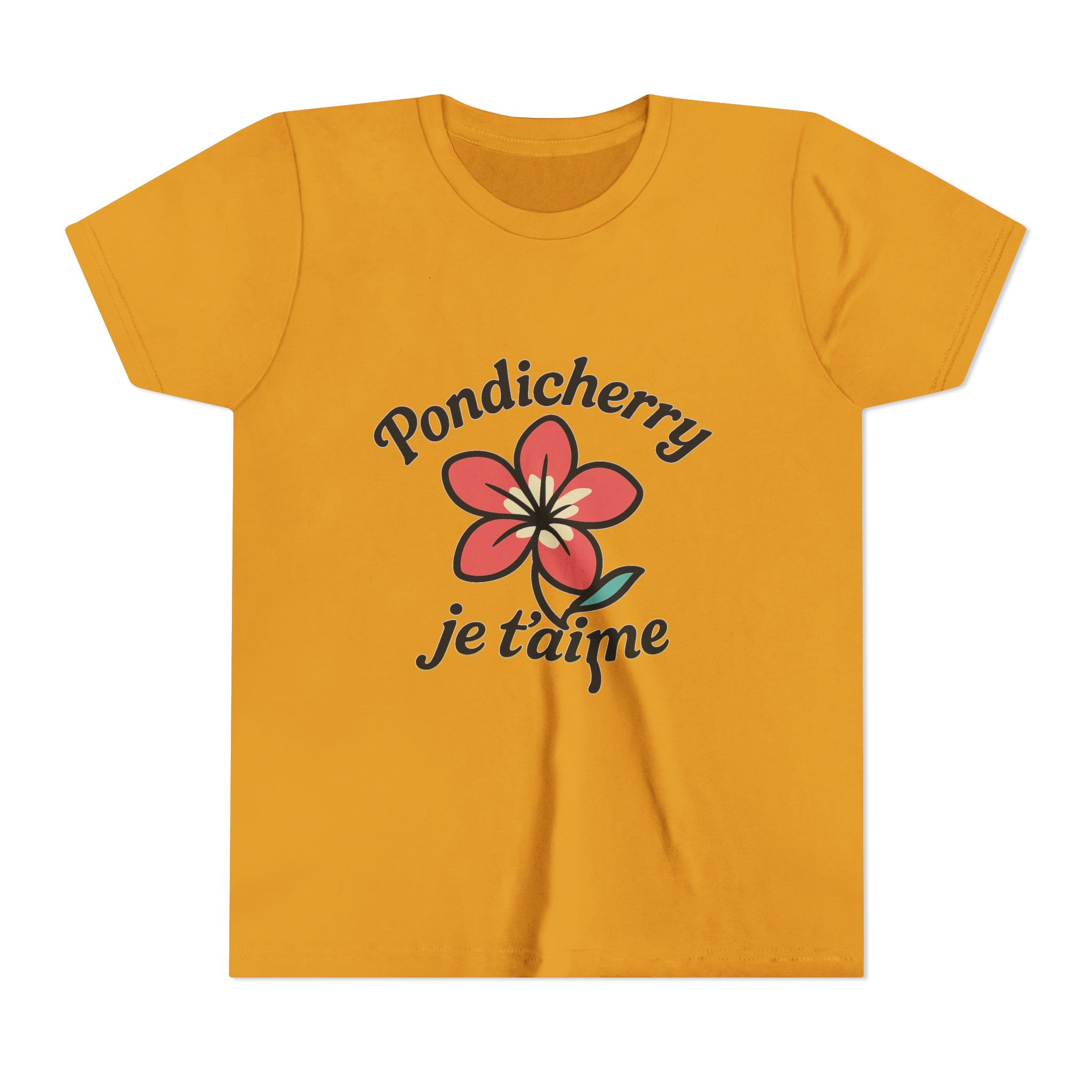 Pondicherry Je t’aime – Youth Short Sleeve Tee - Image 2
