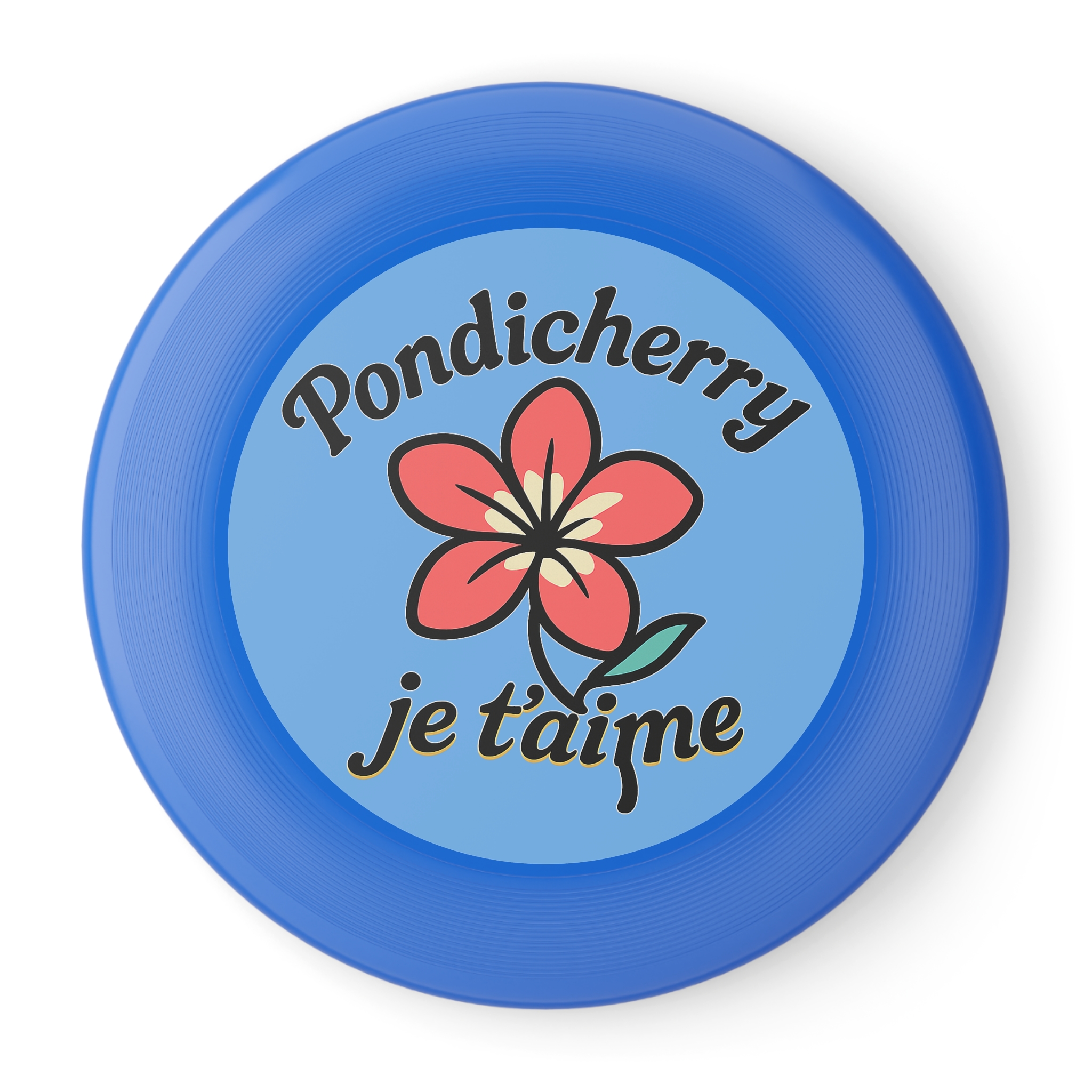 Pondicherry Beach Frisbee – Fun Outdoor Game, “Pondicherry Je t’aime” Edition, Perfect for Family, Friends & Picnic Days - Image 2