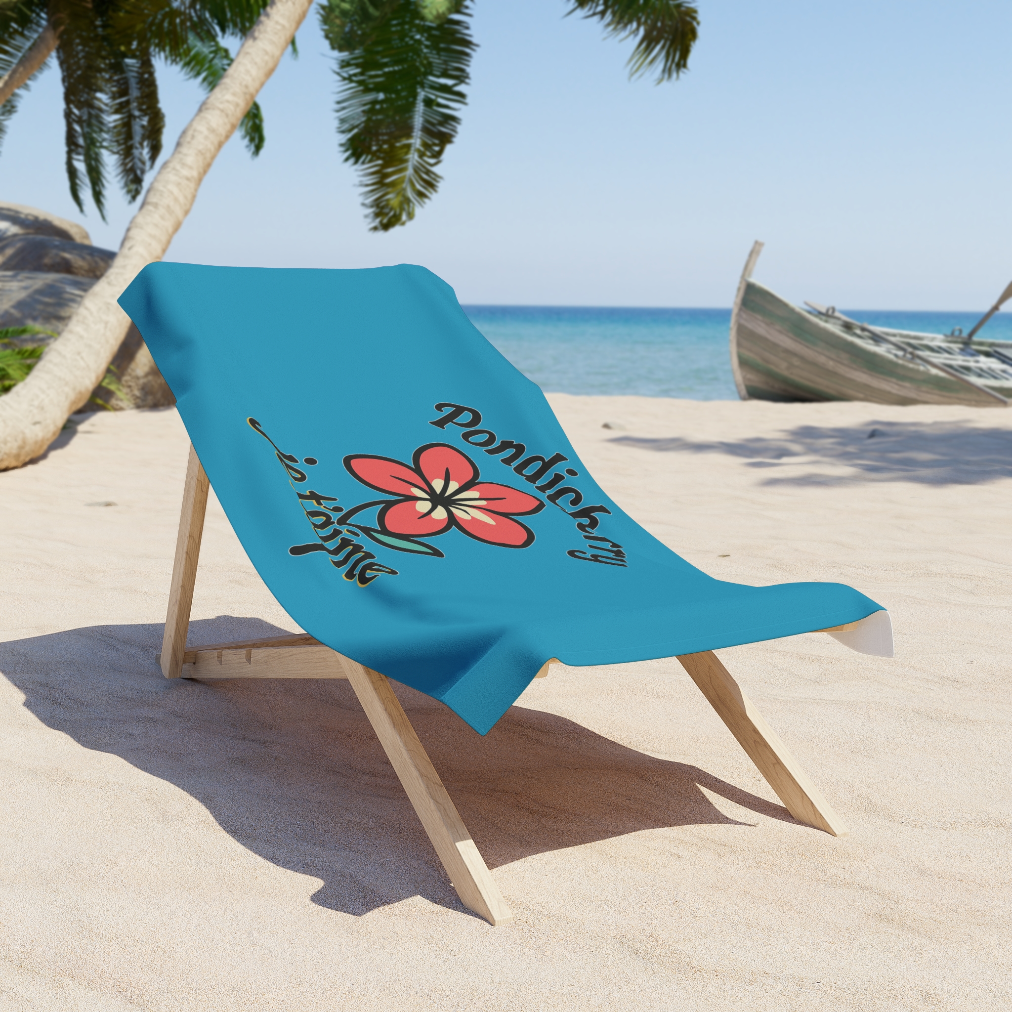 Pondicherry Je T’aime – Beach Towel - Image 2